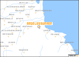 map of Argelès-sur-Mer