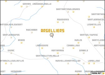 map of Argelliers