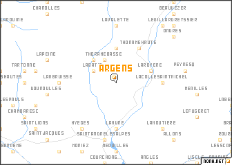 map of Argens