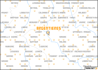 map of Argentières