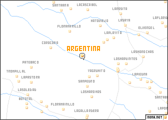 map of Argentina