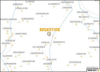 map of Argentina