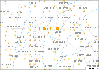 map of Argentina