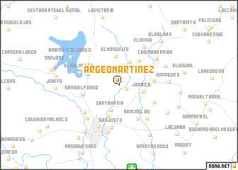 map of Argeo Martínez