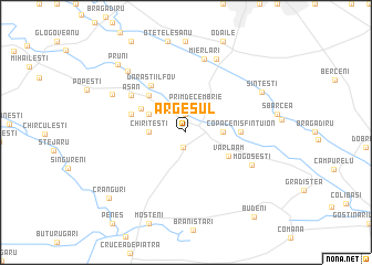 map of Argeşul