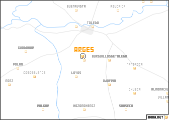 map of Argés