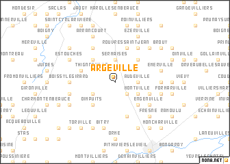 map of Argeville