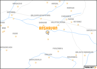 map of Arghavān