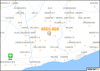 map of Argilaga