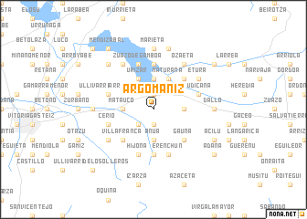 map of Argómaniz