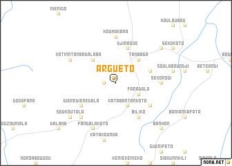 map of Arguéto