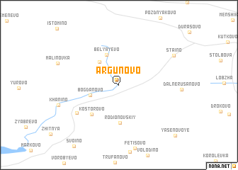 map of Argunovo