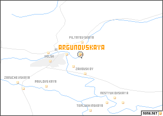 map of Argunovskaya