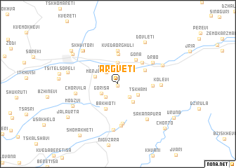 map of Argvetʼi