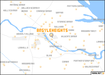 map of Argyle Heights