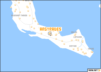 map of Argyrádes