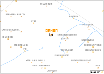 map of Arhān