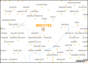 map of Arhtites