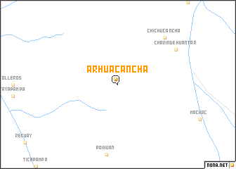 map of Arhuacancha