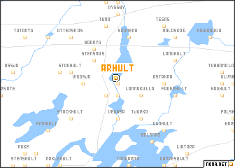 map of Århult