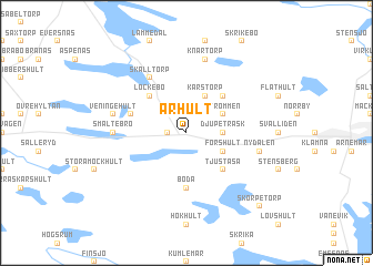 map of Århult