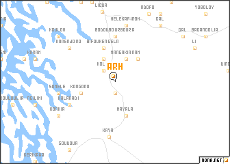 map of Arh