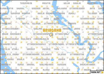 map of Āriādaha