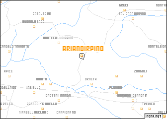 map of Ariano Irpino