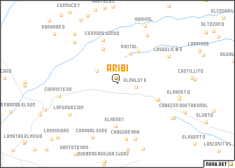 map of Aribí