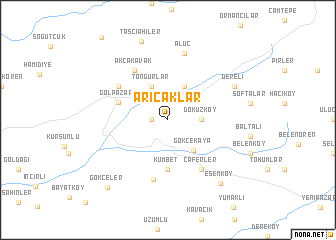 map of Arıcaklar