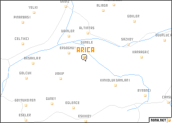 map of Arıca