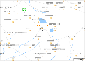 map of Ariccia