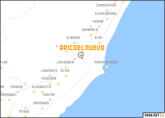 map of Arico el Nuevo