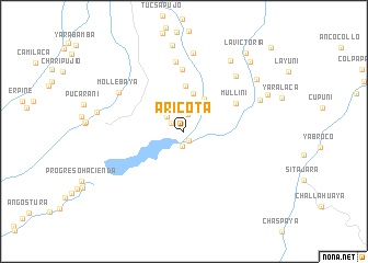 map of Aricota