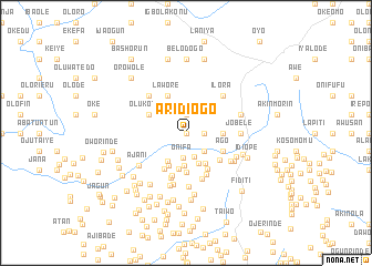map of Aridiogo