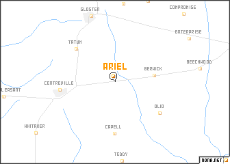 map of Ariel