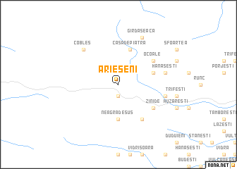 map of Arieşeni