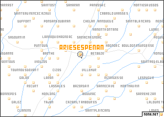 map of Aries-Espénan