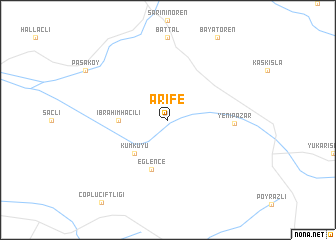 map of Arife