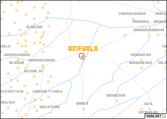 map of Ārifwāla