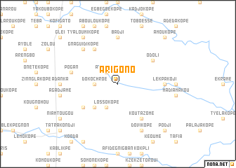 map of Arigono