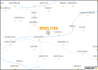 map of Arıklıtaş
