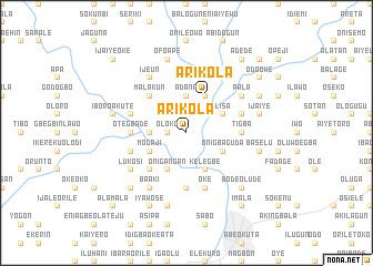 map of Arikola