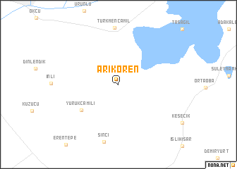 map of Arıkören