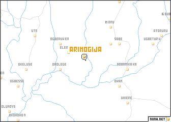 map of Arimogija