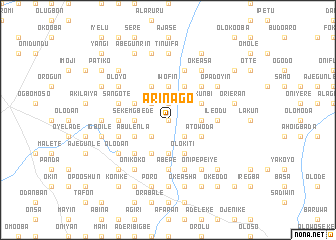 map of Arinago