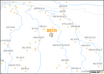 map of Āriņi