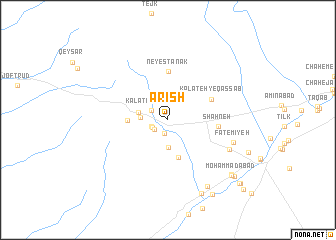 map of Ārīsh