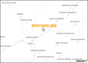 map of Aristides Lôbo