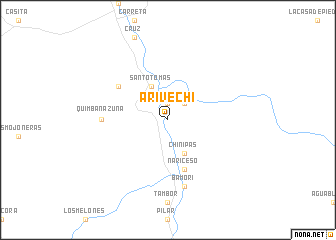 map of Arivechi